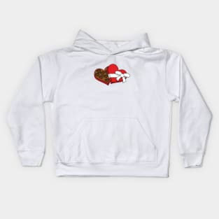 Valentine's Day Heart Chocolate Box Kids Hoodie